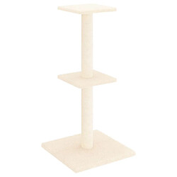 vidaXL Arbre à chat avec griffoirs en sisal crème 73 cm