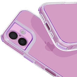 Avizar Coque pour iPhone 16 Coins Antichoc Bumper Violet pas cher