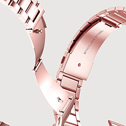 Avis Avizar Bracelet pour Apple Watch 41mm / 40mm / 38 mm Maillons Acier Rose