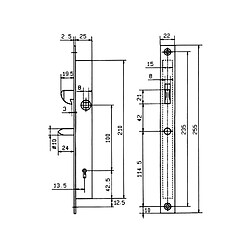 Metalux Serrure modèle n25