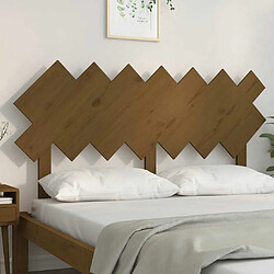 Avis Maison Chic Tête de lit scandinave,Meuble de chambre Marron miel 141x3x80,5 cm Bois massif de pin -MN89723