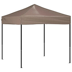 vidaXL Tente de réception pliable Taupe 2x2 m