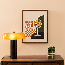 Atmosphera, Createur D'Interieur Affiche encadrée COCKTAIL - 40 x 50 cm - Marron