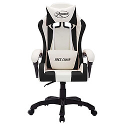 Acheter Helloshop26 Chaise fauteuil siège pivotante de bureau informatique étude de jeux vidéo avec LED RVB et similicuir multicolore 02_0024198