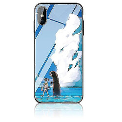 Universal Étui en verre trempé de l'anime personnalisé d'Apple iPhone X - multicolore # 9