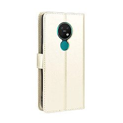 Avis Wewoo Housse Coque Etui à rabat horizontal pour Nokia 7.2 / 6.2 rétro Crazy Horse Textureavec support & emplacements de cartes / Cadre photo Doré