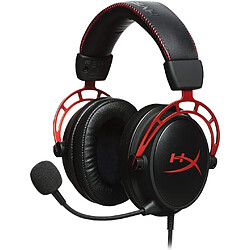 Chrono HX-HSCA-RD Cloud Alpha - Casque de jeu avec contrôle du volume en ligne(rouge)