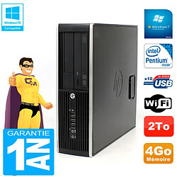 PC HP Compaq Pro 6200 SFF Intel G840 RAM 4Go 2To Graveur DVD Wifi W7 - Occasion