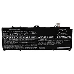 vhbw Batterie compatible avec Asus ExpertBook B9450FA-BM0252R, B9450FA-BM0194R ordinateur portable (4200mAh, 15,4V, Li-polymère)