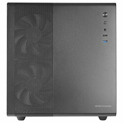 Boîtier en verre trempé noir Micro-Atx Mars Gaming Mc-Mpro pas cher