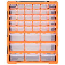 vidaXL Organisateur multi-tiroirs avec 39 tiroirs 38x16x47 cm