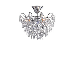 Markslojd Applique 3 Lumières Chrome, Cristal