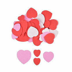 Paris Prix Lot de 100 Cœurs Mousse Adhésifs 4cm Rose & Rouge