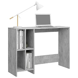 Acheter vidaXL Bureau d'ordinateur portable gris béton bois d'ingénierie