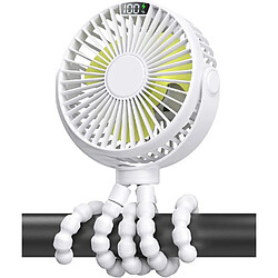 Avis (Blanc) Ventilateur de Poussette Portable Youngshion Ventilateur de Refroidissement Portatif à Affichage LED