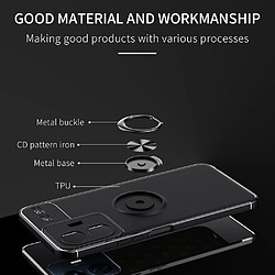 Coque en TPU anti-chute avec béquille pour votre Vivo Y77e 5G - bleu