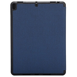 Avis Wewoo Smart Cover bleu pour iPad 9.7 2018 et 9.7 pouces 2017, avec porte-pliage porte-stylo à trois plis Étui à motifs en tissu