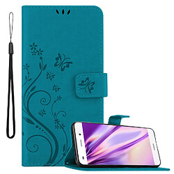 Cadorabo Coque Huawei P8 LITE 2015 Etui en Bleu