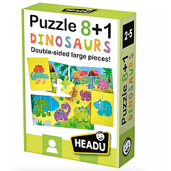 HEADU Puzzle recto verso 8+1 Dinosaures