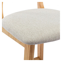 Acheter Moloo CLIFF - Chaise de bar en tissu coloris Lin et bois massif(x2)