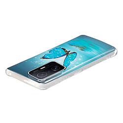 Coque en TPU anti-rayures, noctilescent papillon bleu pour votre Xiaomi 11T/11T Pro