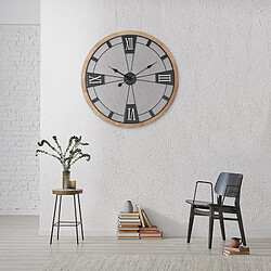 Ecd Germany Horlage murale XXL moderne en métal design antique vintage de salon Ø 70 cm pas cher