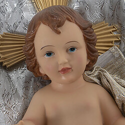 Avis Figurine Décorative Alexandra House Living Argenté Plastique 12 x 15 x 23 cm Coussin Bébé Jésus