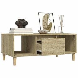 Maison Chic Table basse,Table Console Table d'appoint, Table pour salon Chêne sonoma 90x50x36,5 cm Bois d'ingénierie -MN26749 pas cher