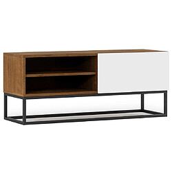 Bestmobilier Roman - meuble tv - 2 niches - 120 cm