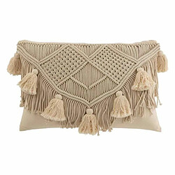 Paris Prix Coussin Déco avec Franges Cosy 40x60cm Beige