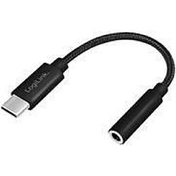 LogiLink UA0398 USB-C Audio Kabel USB-C/M to 3.5 mm, TRRS, 0.13cm, schwarz