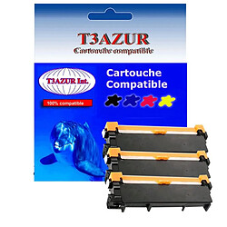 3 Toners Laser compatibles pour Brother HL1110, HL1112, TN1050 - 1 000 pages - T3AZUR