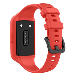 Avizar Bracelet pour Huawei Band 7 / 6 Pro / 6 / Honor Band 6 Silicone Souple Rouge