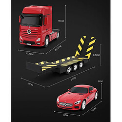 Avis Camion RASTAR contrôlé par télécommande avec voiture Mercedes-Benz Actros, 74940.