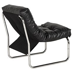 Alterego Fauteuil lounge 'LOFT' noir pas cher