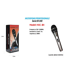 Tradex DYNAMIQUE UNIDIRECTIONNEL 18CM CABLE 2M XLR-JACK ON/OFF KARAOKE MAXTECH MIC-04