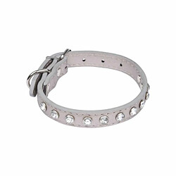 Paris Prix Collier Fantaisie pour Chien Strass 35cm Gris