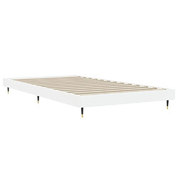 Acheter vidaXL Cadre de lit sans matelas blanc 90x200 cm bois d'ingénierie