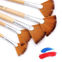 5 Pcs/Pack Fan Peinture Pinceaux Peinture Murale En Vrac pour Toile Bois Artiste Brosse Pinceau pour Huile Aquarelle Acrylique Peinture BRICOLAGE