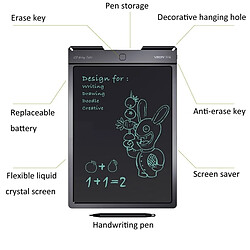 Wewoo Tablette graphique 13 pouces LCD écriture manuscrite dessin esquisse Graffiti griffonnage Doodle Conseil ou bureau à domicile écrit (noir) pas cher