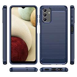 Htdmobiles Coque pour Samsung Galaxy A13 4G / 5G - housse etui silicone gel carbone + film ecran - BLEU FONCE