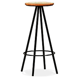 vidaXL Tabourets de bar lot de 2 bois massif de récupération