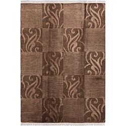 Vidal Tapis de laine 244x173 brun Darya