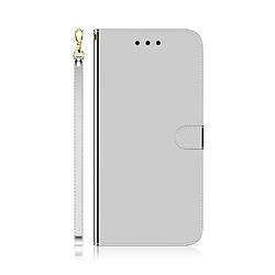 Etui en PU surface miroir avec sangle argent pour votre Samsung Galaxy A41 (Global Version)