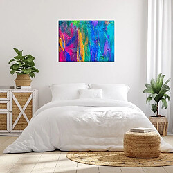 Avis EPIKASA Impression sur Toile Couleur Abstract 5, Multicouleur, Polyester, 70x3x50 cm