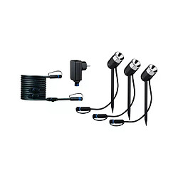 Pack de 3 Piquets de Terre Extérieur 3,5W 240lm 45° Ø50mm - Blanc Chaud 3000K