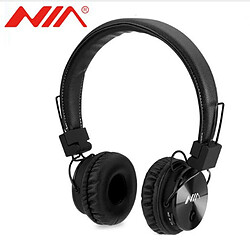 GUPBOO Casque Bluetooth sans fil NIA X3, casque réglable pliable avec micro et prêt pour carte TF, radio FM