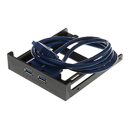 Avis USB 3,0 Panneau Frontal 3.5'' Hub 2 Ports à 20PIN Connecteur Lecteur de Disque Baie