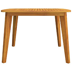 Acheter Maison Chic Table de jardin | Table d'extérieur 110x110x75 cm Bois d'acacia solide -GKD88374