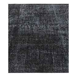 Avis Vidal Tapis de laine 221x152 noir Ultra Vintage